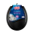 Assento Sanitário Herc Almofadado Com Forma Oval Preto Lisa