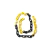 CORRENTE PLASTICA 63X34 PRETO AMARELO KALIPSO