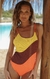 Entera Classic Trío Texturado Morley Amarillo Chocolate Naranja Flúo - Marina Martorell Swimwear