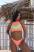 Top Trío Texturado Morley Salmón Amarillo Flúo Salmón - Marina Martorell Swimwear