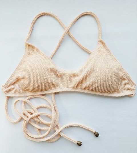 Top Afrodita Texturado Acanalado Natural