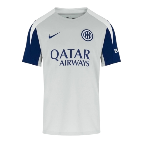 Camisa Inter de Milão Treino 25/26 - Torcedor Nike Masculina - Cinza e azul