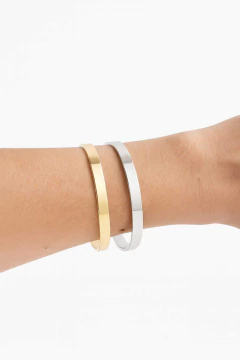 Bracelete Aberto Liso e Largo na internet