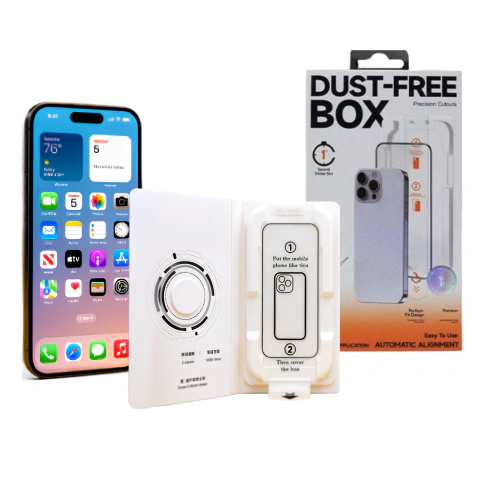 Vidrio templado con Colocador Ultra HD Para linea Iphone 16 Skyporto Caballito