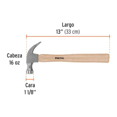 MARTILLO GALPO 455GR MADERA TRUPER - Quimtex