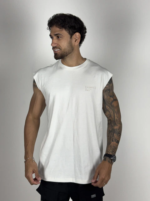 Regata Suedine Masculina Essenti Modelo 16 - Off White