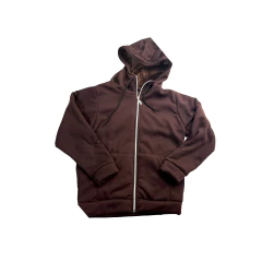 Campera Urbana de jersey con piel interna cierre y capucha - tienda online