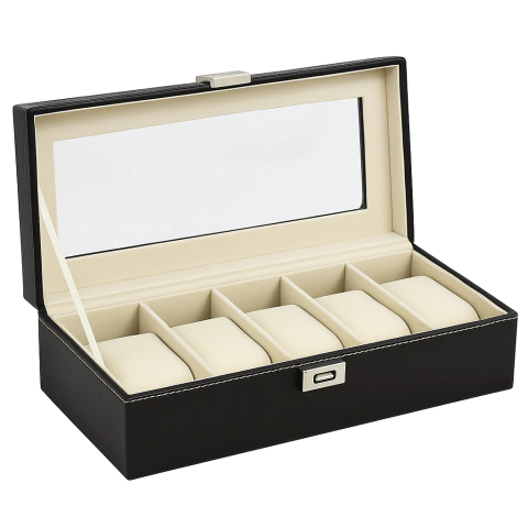 Almacenamiento para 5 Relojes - Elegancia, Orden y Protección en un Solo Lugar - comprar online