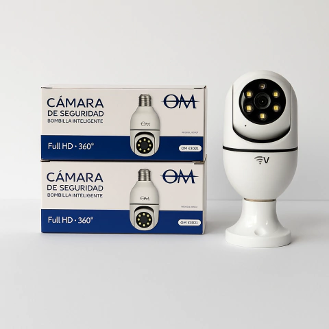 Cámara IP full HD 360 bombilla inteligente - comprar online