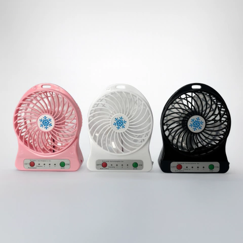 Ventilador portátil 3 velocidades recargable - comprar online