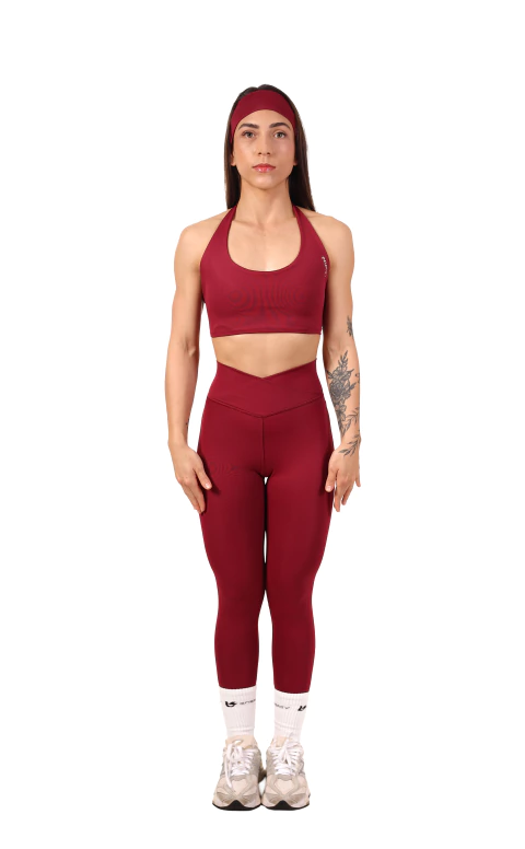 TOP FITNESS FRENTE UNICA - BORDO - comprar online