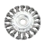 Escova Circular Aço Trançado 115mm Furo 7/8" Worker