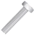 Parafuso Sextavado 5.8 MA M12x35 Rosca Inteira Zincado