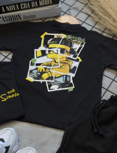 Conjunto The Simpson - preto camisa + bermuda - comprar online