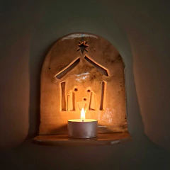 Luminária Presépio Esculpida - Via Coeli Ateliê