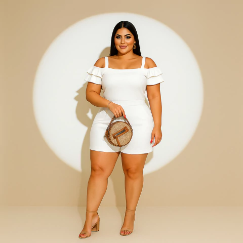 Conjunto Moda Feminina Blusa Short Moda Plus Confortavel Dia a Dia Veste Bem G GG G1 G2 - comprar online