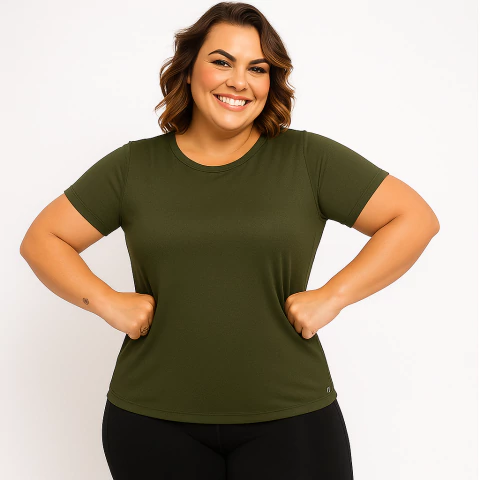 Camiseta camisa feminina dry fit plus size moda fitness academia malhação Tapa Bumbum P M G GG G1 G2(Cinza,P) - comprar online