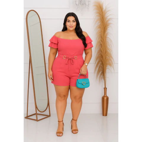 Conjunto Plus Size GG - Moda feminina Confortável | Looks Perfeitos para Festas e Dia a Dia, Promoção!(Marrom,G1 (48 ao 52)) - comprar online