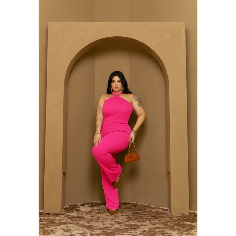 Conjunto Feminino Plus Size, Casual e Trabalho | Veste GG G1 G2 | Todas as Ocasiões , Promoção(Rosa,G1 (48 ao 50)) - comprar online