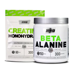 Combo Fuerza & Resistencia – Beta Alanina 300g + Creatina 300g (Star Nutrition) - comprar online