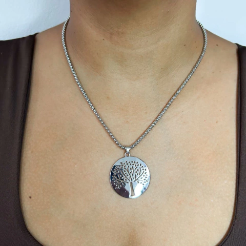 Colar Árvore da Vida Prata - comprar online