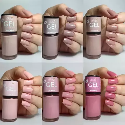 Kit 06 Esmaltes - Coleção Entre Nudes e Rosas - comprar online