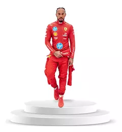 Figura De Piloto F1 Lewis Hamilton En Coroplast A Tamaño Real - Figuras  Creativas