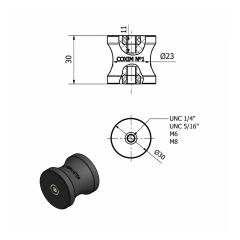 COXIM VIBRA STOP Nº1 F/F M6 X 30MM - 70 KG - loja online
