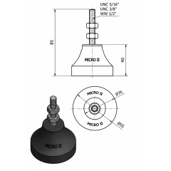 VIBRA STOP MICRO II 3/8X55MM - 280KG - loja online