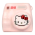 Mini câmera digital Yashica Hello Kitty com visor LCD de 2", zoom digital 4x, gravação de vídeo e suporte para cartão Micro SD de até 32GB
