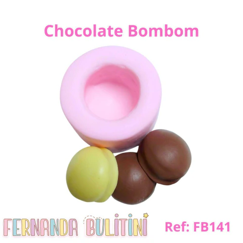 Molde de Silicone Chocolate Bombom - Ref.: FB141 - Fernanda Bulitini