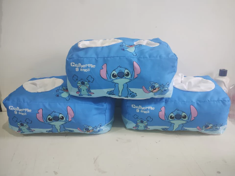 almofada de pipoca do stitch