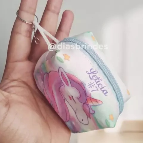 porta moedas chaveiro personalizado