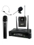 SKP Uhf-400D Micrófono Inalámbrico De Mano Uhf Con Bodypack Vincha Corbatero
