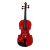 STRADELLA Mv141144rd Violín 4/4 Macizo Tapa Pino Fondo Maple Estuche Arco Resina