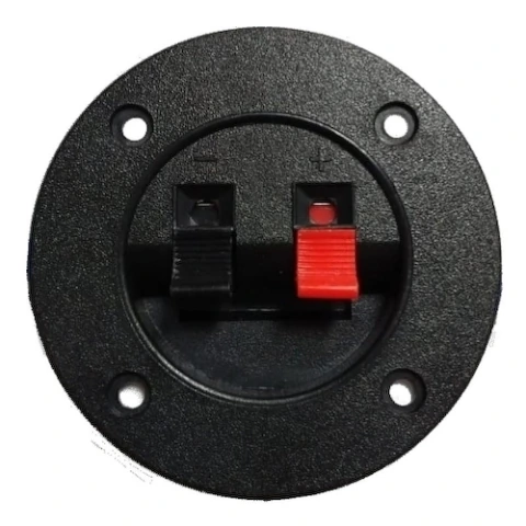 ARTEKIT Bbr7 Bornera Para Bafle Redonda 70 Mm Rojo/Negro
