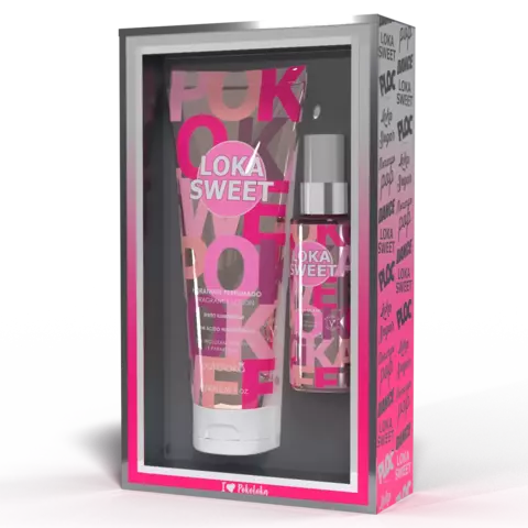 KIT POKOLOKA LOÇÃO CORPORAL 240ML + BODY SPLASH 60ML LOKA SWEET