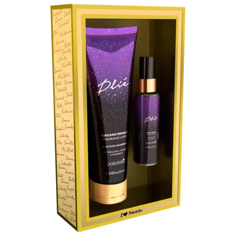 KIT POKOLOKA LOÇÃO CORPORAL 240ML + BODY SPLASH 60ML PLIE