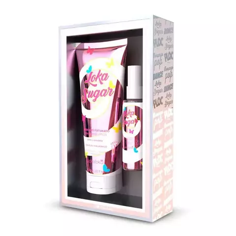 KIT POKOLOKA LOÇÃO CORPORAL 240ML + BODY SPLASH 60ML LOKA SUGAR