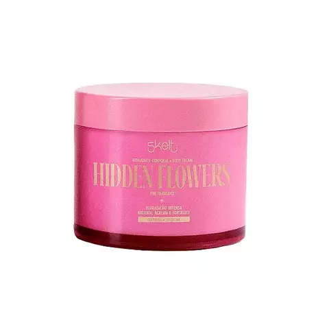 HIDRATANTE DESODORANTE CORPORAL HIDDEN FLOWERS 200G ( ROSA ESCURO) - SKELT