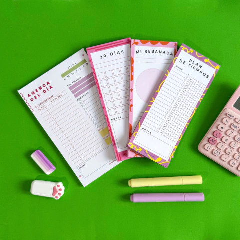 Combo Block de Notas + Block Agenda del Día