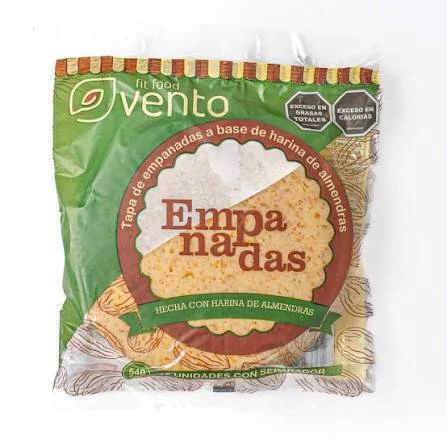 TAPA EMPANADA KETO X 12 U. VENTO