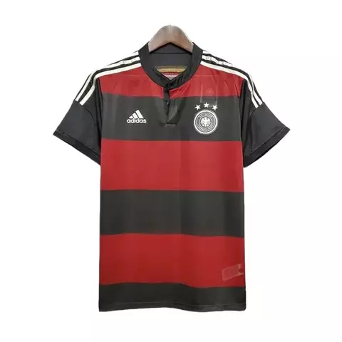 Camisa Retrô Seleção da Alemanha II 2014 - Masculina Adidas - Preta e vermelha - comprar online