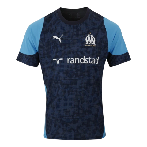 Camisa Olympique Marseille Treino 25/26 - Torcedor Puma Masculina - Azul