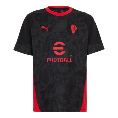 Camisa AC Milan Treino 25/26 - Torcedor Puma Masculina - Preta