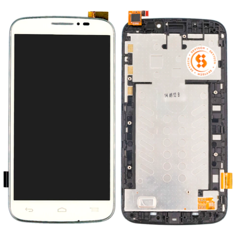 Frontal Tela Display LCD Alcatel Pop C7 Com Aro