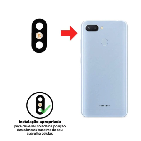 Lente Da Camera Xiaomi Redmi 6 - 6A