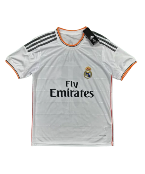 Camisa Real Madrid I 2013/2014 - Personalizada Gareth Bale - Torcedor masculina - Branca - Retrô - PG3 - comprar online