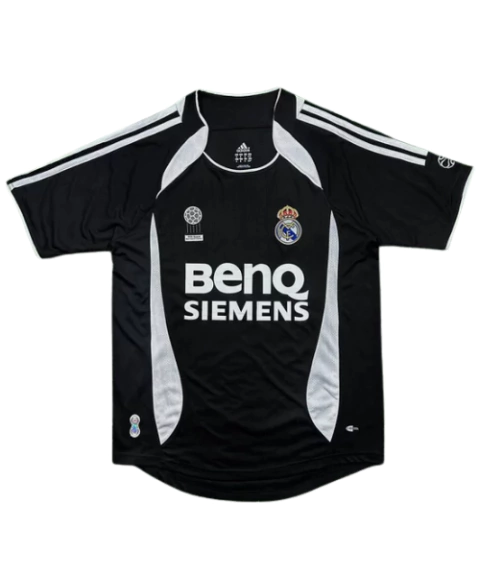 Camisa Real Madrid II 2006/2007 - Personalizada David Beckham - Torcedor masculina - Preta - Retrô - PG3 - comprar online