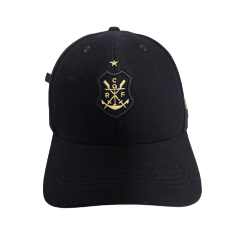 Boné Flamengo Preto com Escudo do Remo do Mengão Dourado - comprar online